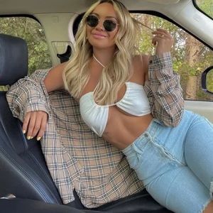 Buttion Up in Fab Neutral Flannel